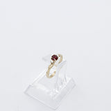9ct Gold Genuine Ruby and Diamond Ring SJ112
