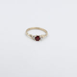9ct Gold Genuine Ruby and Diamond Ring SJ112