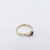 9ct Gold Genuine Ruby and Diamond Ring SJ112