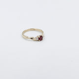 9ct Gold Genuine Ruby and Diamond Ring SJ112