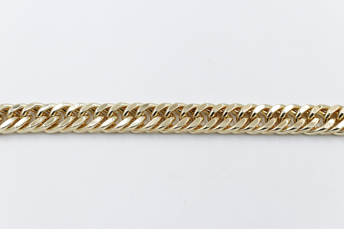 Gold Plated On steel Double Curb Bracelet T6530324
