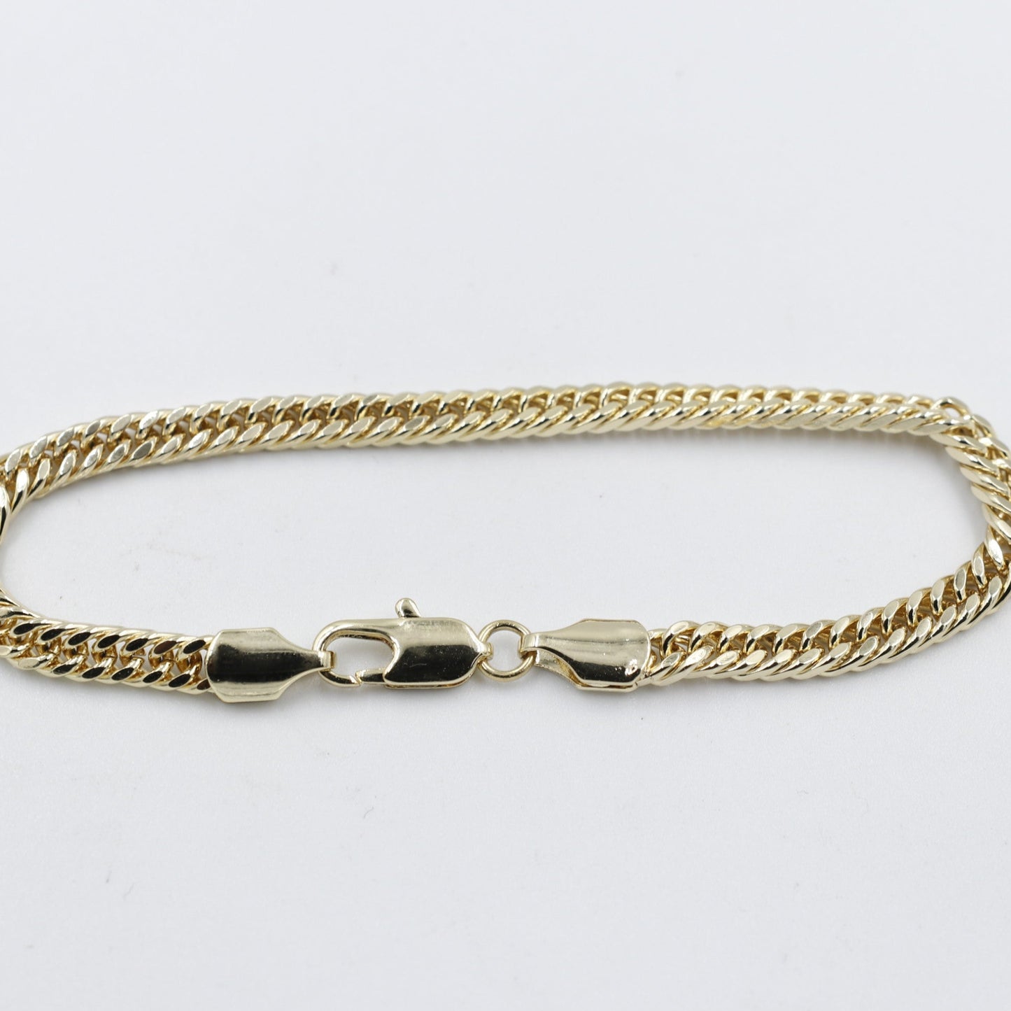 Gold Plated On steel Double Curb Bracelet T302706784