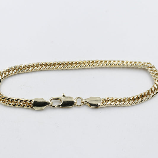 Gold Plated On steel Double Curb Bracelet T302706784