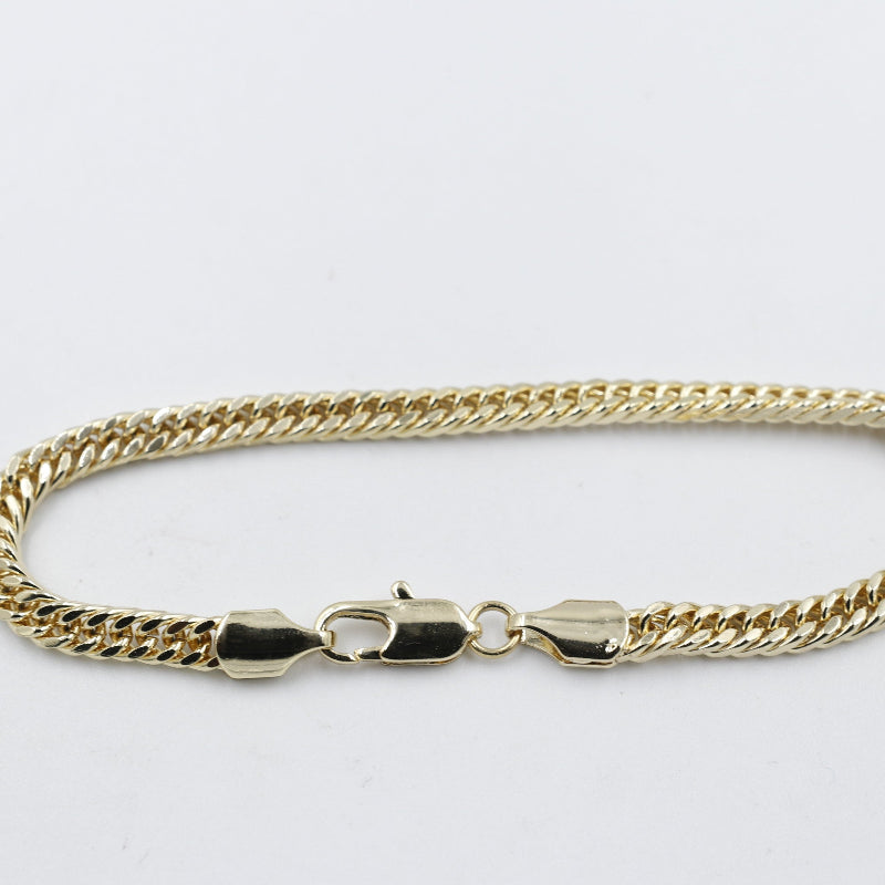 Gold Plated On steel Double Curb Bracelet T302706784