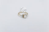 10ct Yellow Gold Lab Grown Diamond Set of 2 1.36carat Ring