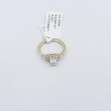10ct Yellow Gold Lab Grown Diamond Set of 2 1.36carat Ring