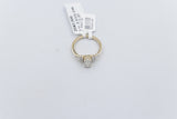 10ct Yellow Gold Lab Grown Oval Diamond Set of 2 1.34carat Ring