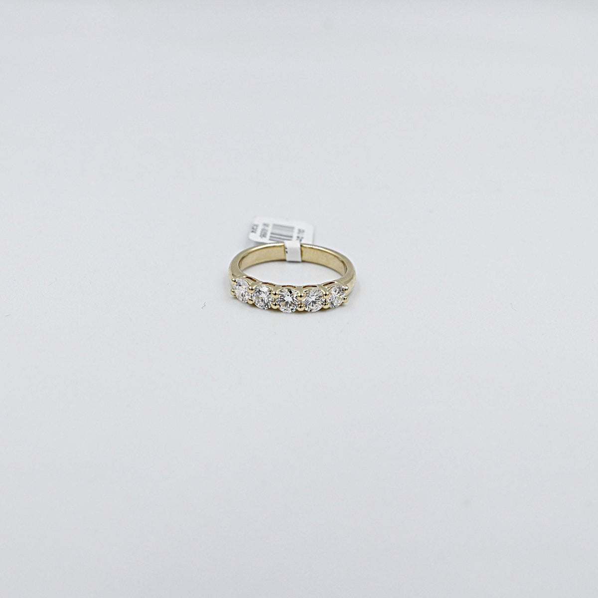 9ct Yellow Gold Lab Grown Diamond Set 5 stone Eternity TDW 1ct