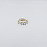 9ct Yellow Gold Lab Grown Diamond Set 5 stone Eternity TDW 1ct