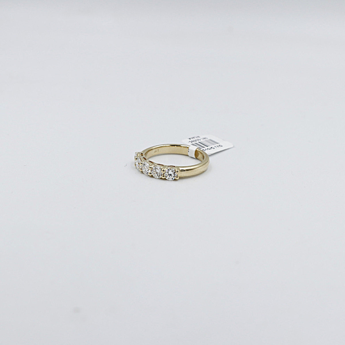 9ct Yellow Gold Lab Grown Diamond Set 5 stone Eternity TDW 1ct