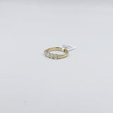 9ct Yellow Gold Lab Grown Diamond Set 5 stone Eternity TDW 1ct