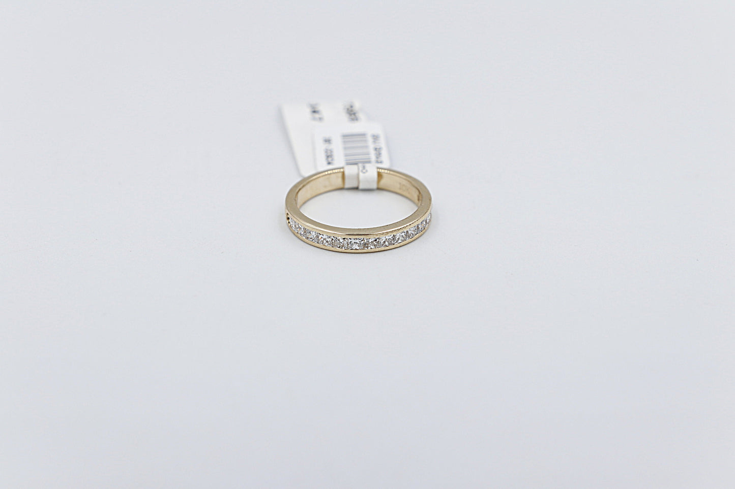 10ct Yellow Gold Lab Grown Princess Cut Diamond Eternity TDW 1.2ct