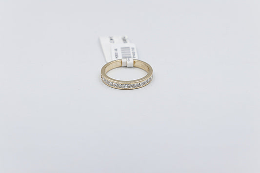 10ct Yellow Gold Lab Grown Princess Cut Diamond Eternity TDW 0.8ct
