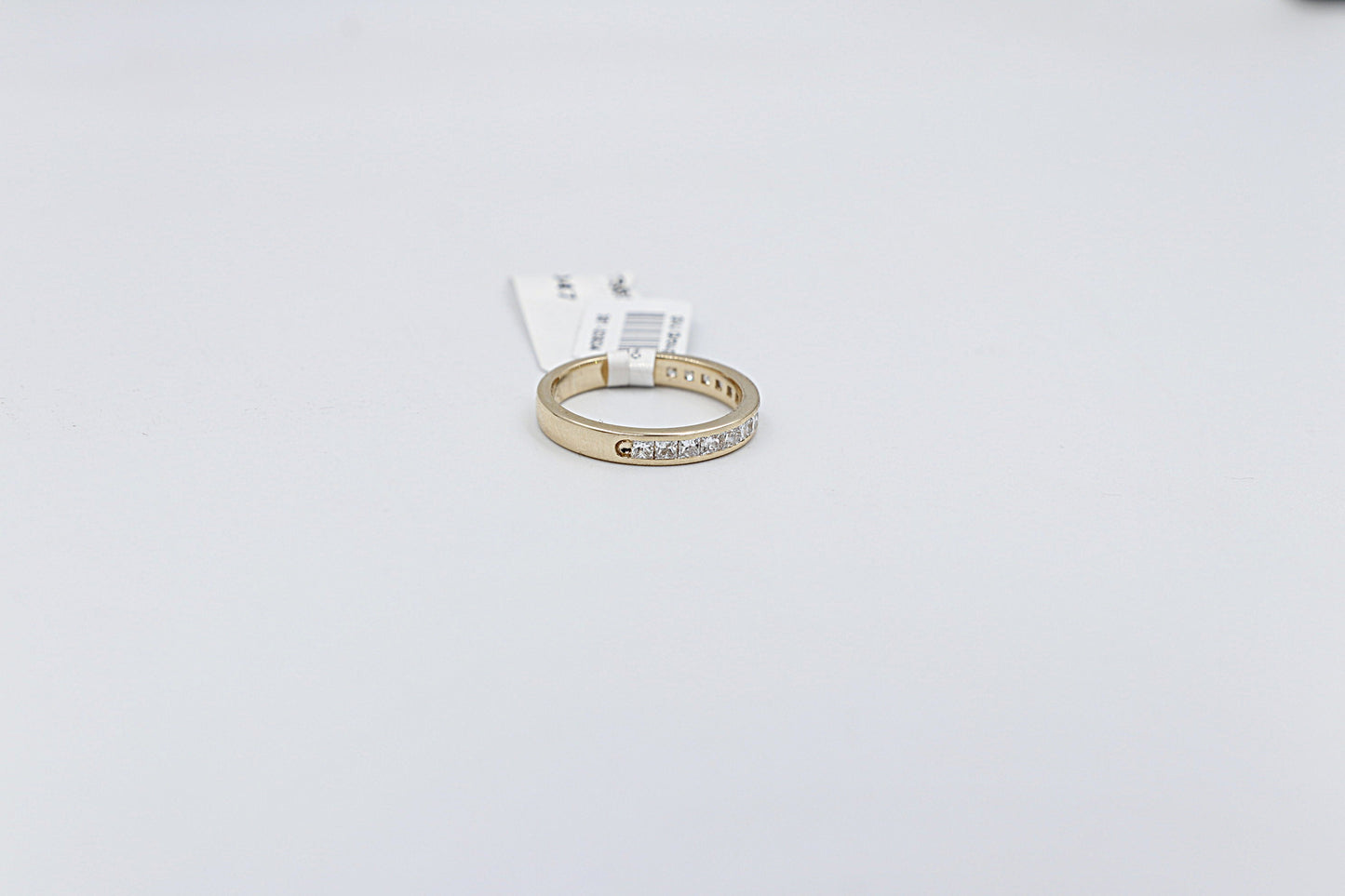 10ct Yellow Gold Lab Grown Princess Cut Diamond Eternity TDW 1.2ct