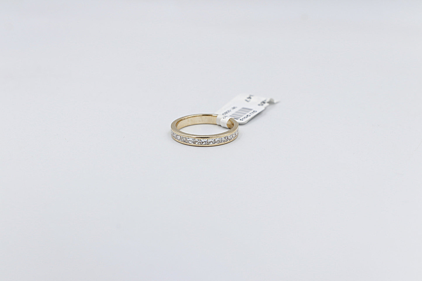 10ct Yellow Gold Lab Grown Princess Cut Diamond Eternity TDW 1.2ct