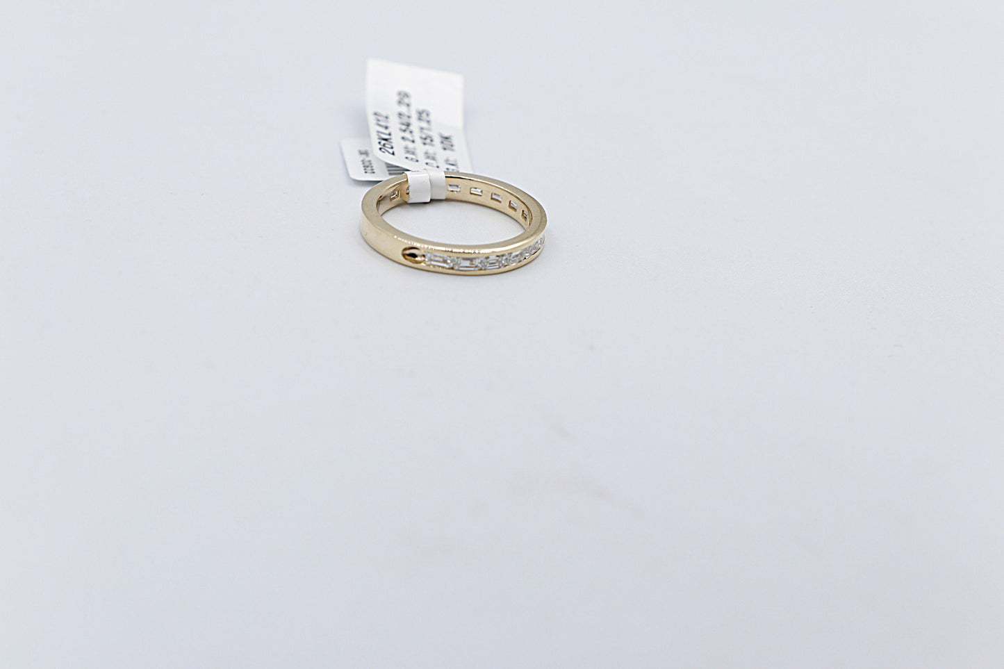 10ct Yellow Gold Lab Grown Emerald Cut Diamond Eternity TDW 1.25ct