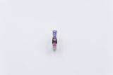 Stg Silver Multi Color CZ ring IRA201