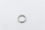 Stg Silver Multi Color CZ ring IRA201