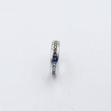 Stg Silver Multi Color CZ ring IRA203