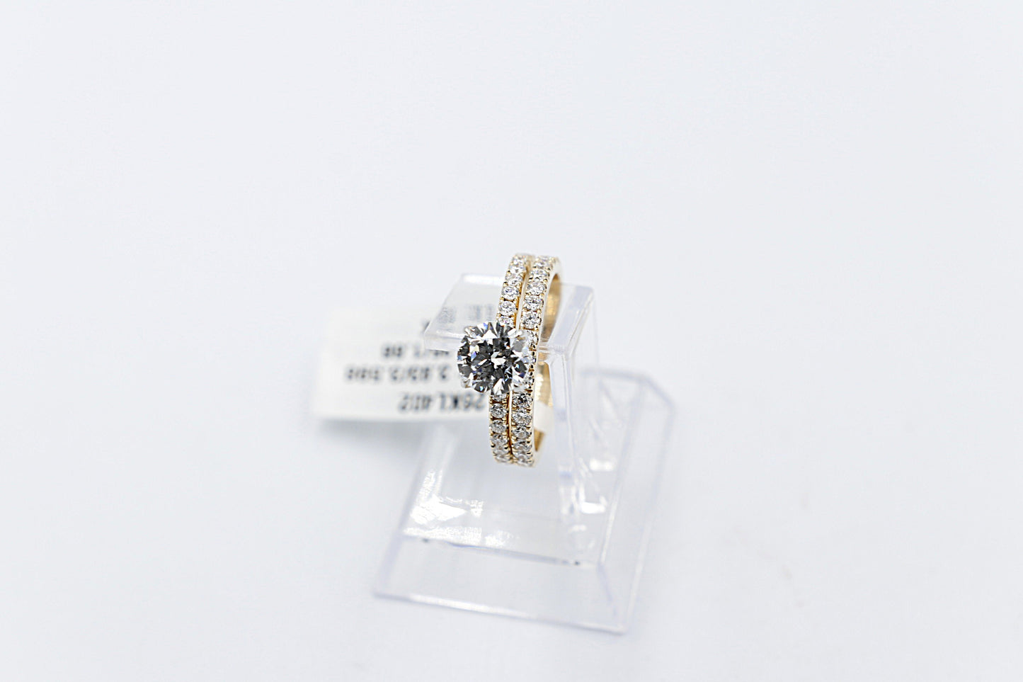 10ct Gold Lab Grown Round Diamond 1.23ct Ring with eternity