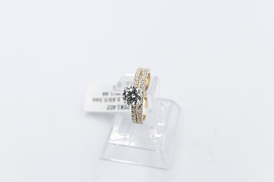 10ct Gold Lab Grown Round Diamond 1.23ct Ring with eternity