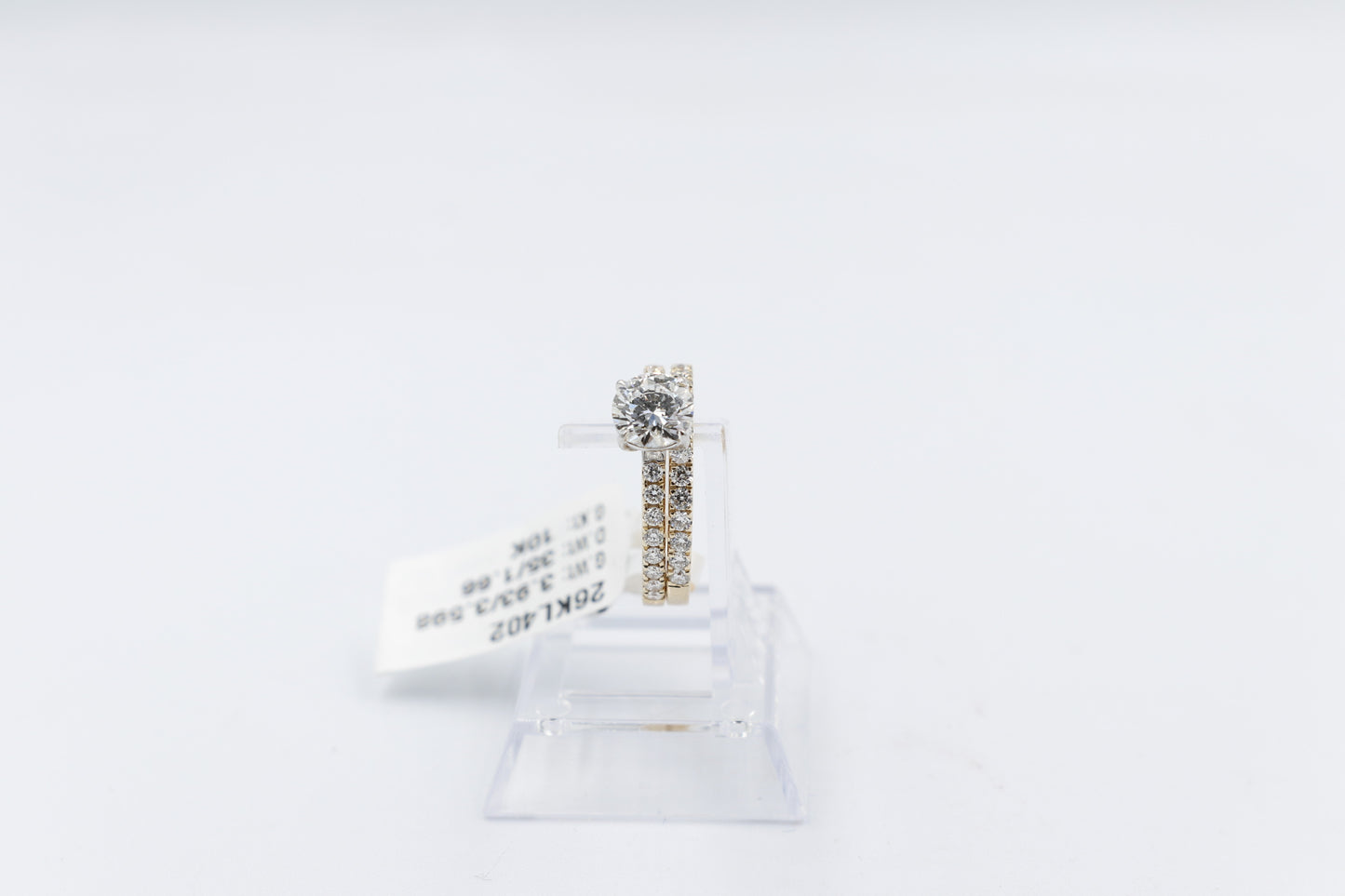 10ct Gold Lab Grown Round Diamond 1.66ct Ring with eternity