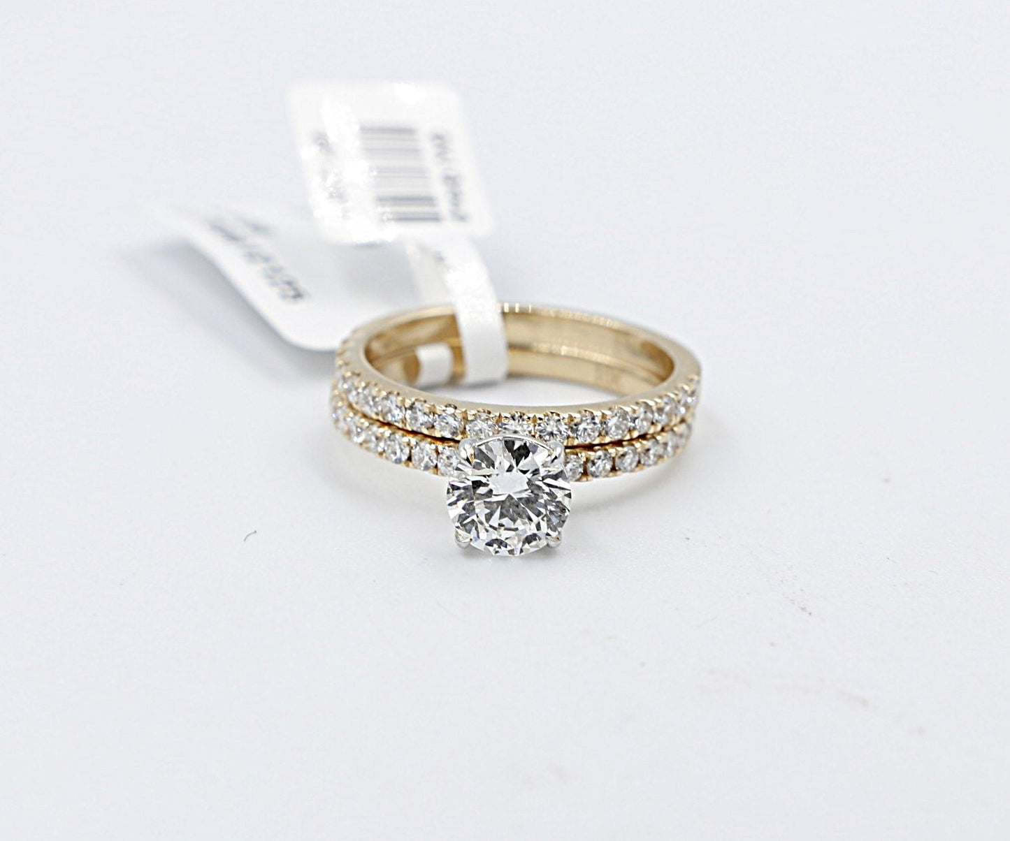 10ct Gold Lab Grown Round Diamond 1.66ct Ring with eternity