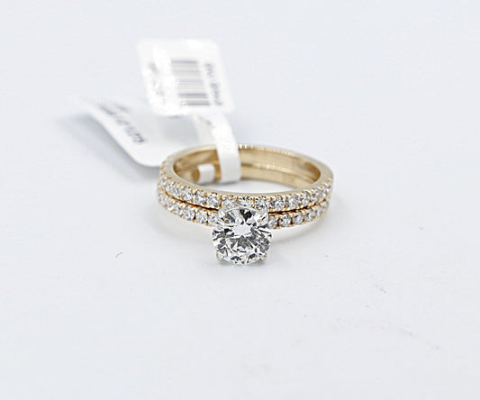 10ct Gold Lab Grown Round Diamond 1.66ct Ring with eternity