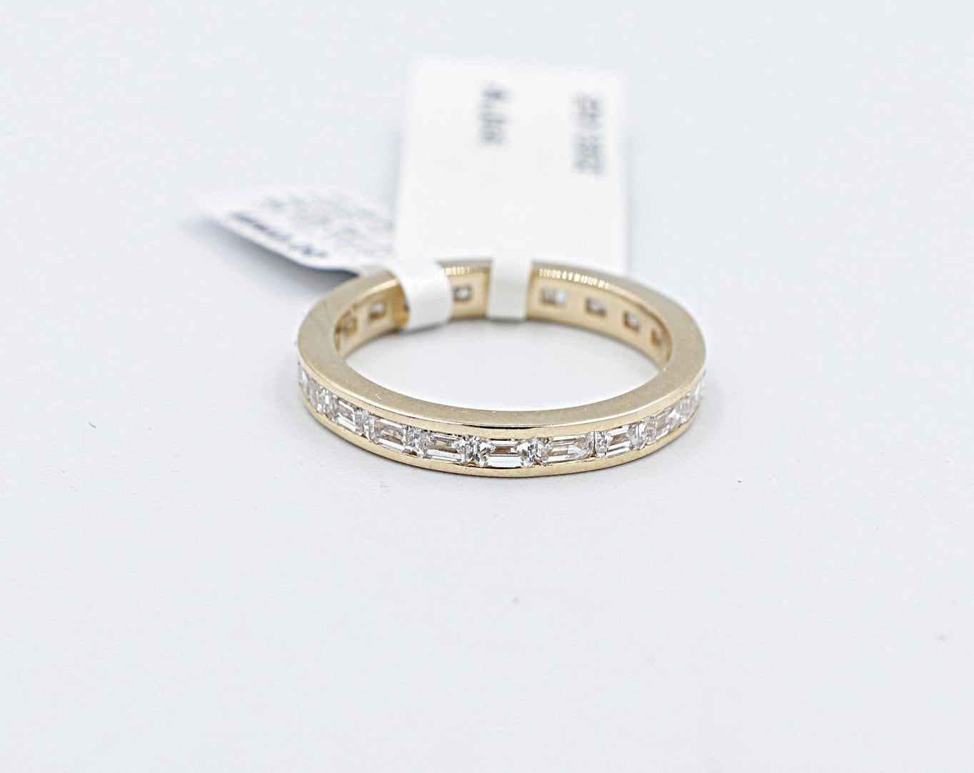 10ct Gold Lab Grown Emerald Cut Diamond ET all round 1.76ct