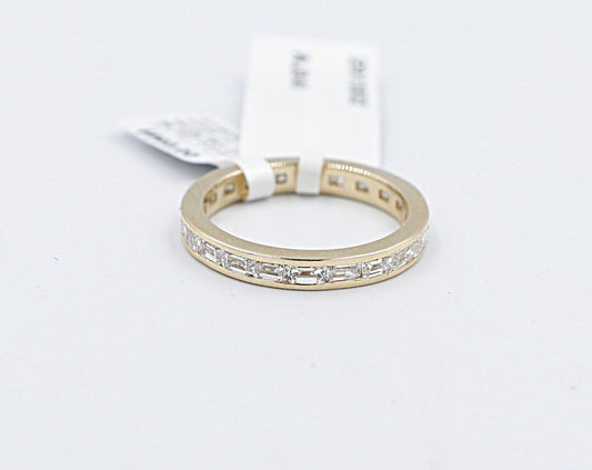 10ct Gold Lab Grown Emerald Cut Diamond ET all round 1.76ct