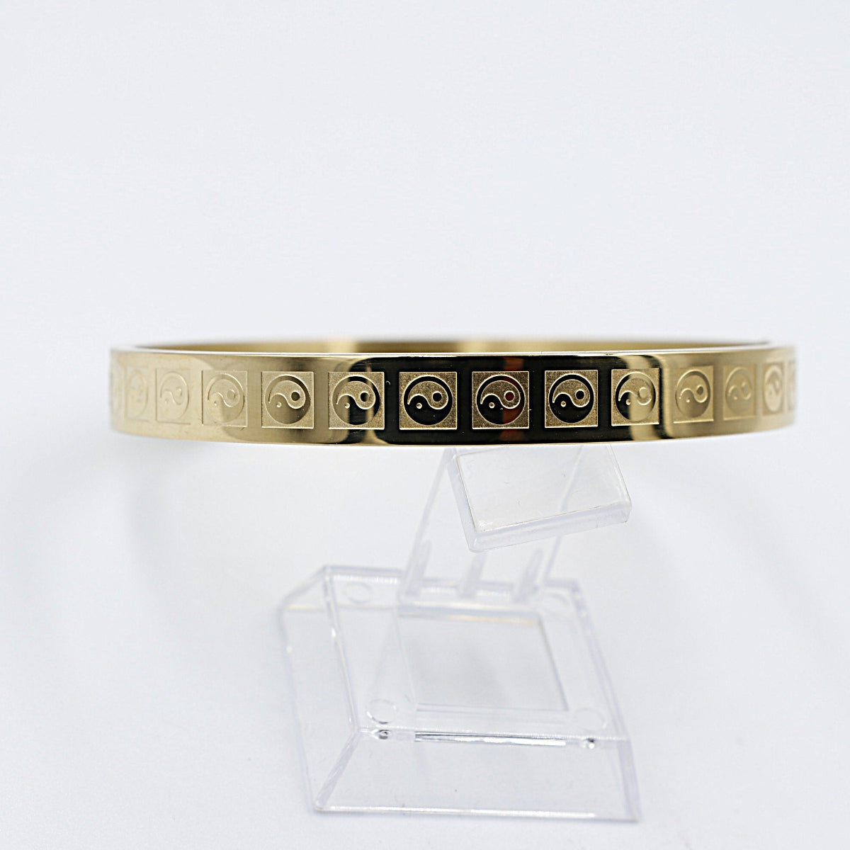 Gold Plated On steel Snap Bangle T311702404