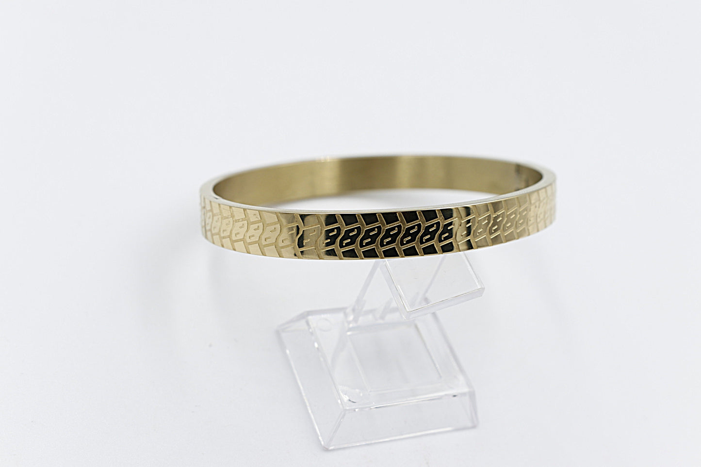 Gold Plated On steel Snap Bangle T311702404E