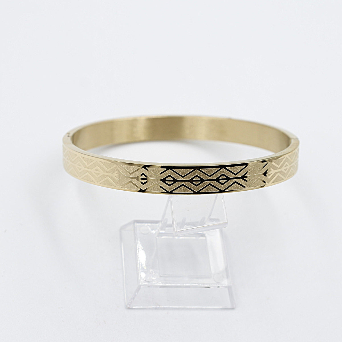 Gold Plated On steel Snap Bangle T311702404F