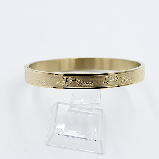 Gold Plated On steel Snap Bangle T311702404H