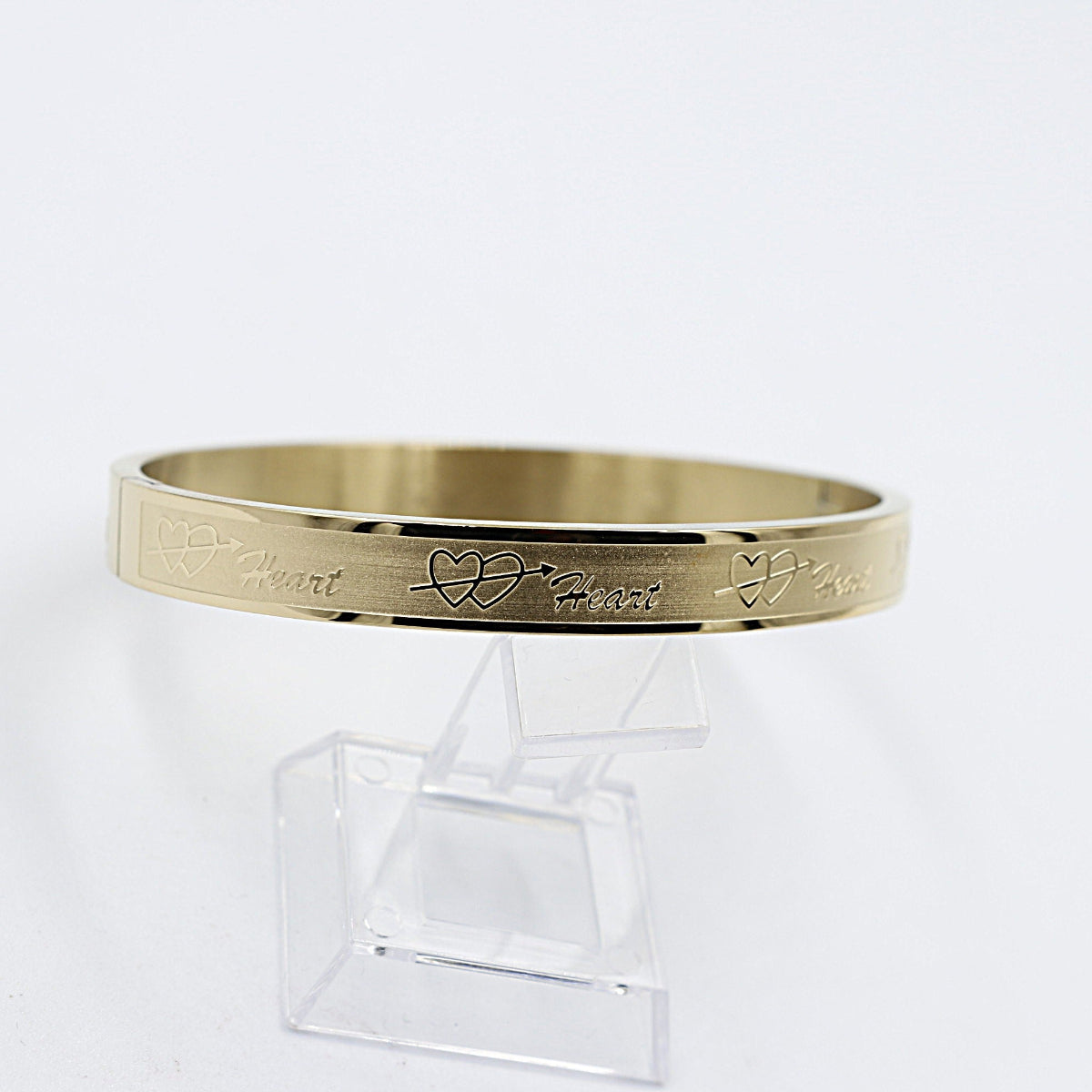 Gold Plated On steel Snap Bangle T311702404H