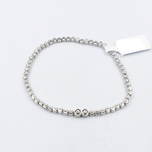 Stg Silver Bracelet stretchy IRA211
