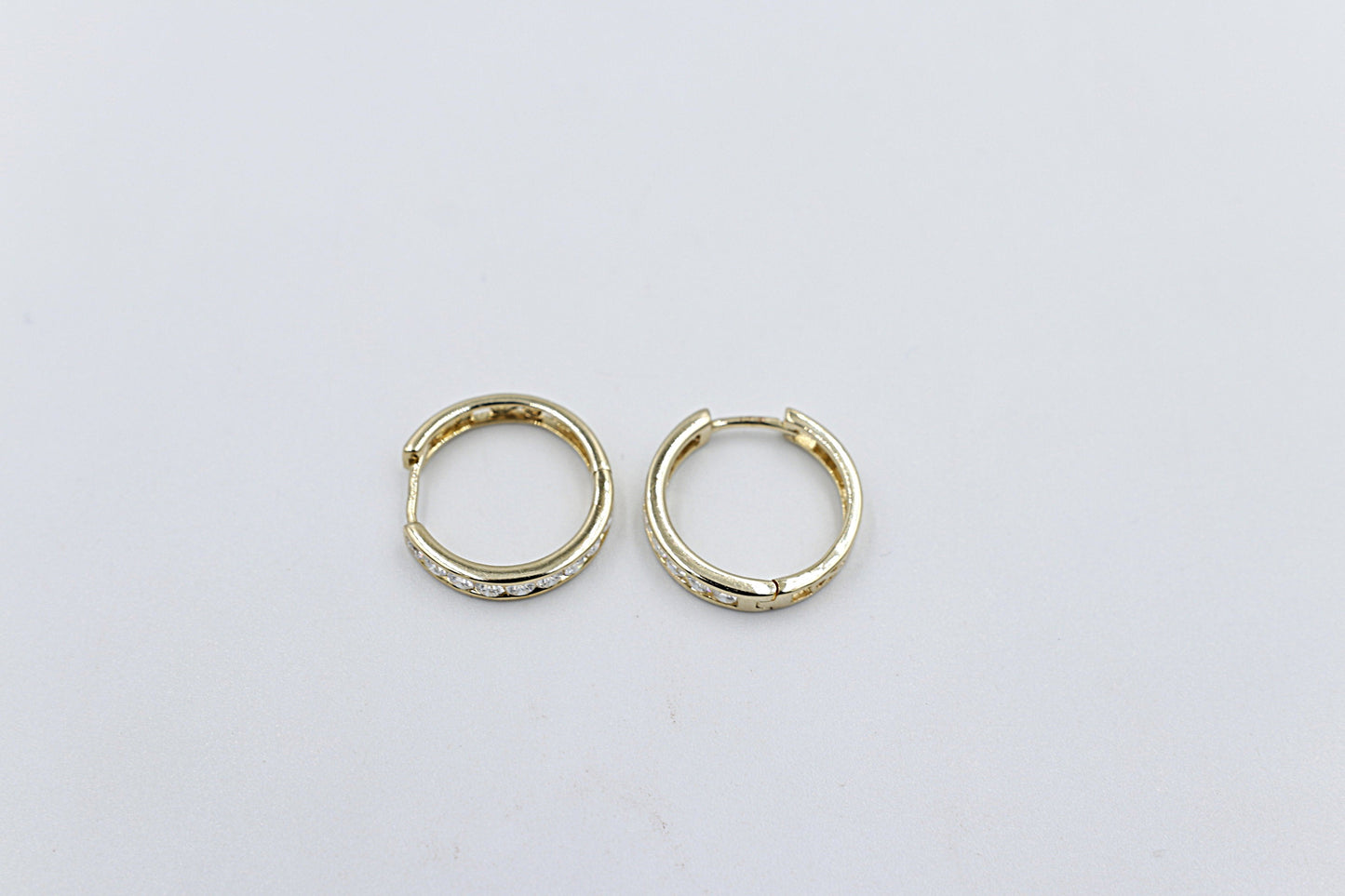 9ct Gold Lab Diamond Huggies SJAUER1291