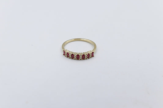 9ct Gold Ruby and Genuine Diamond ring SJAURG1066RU