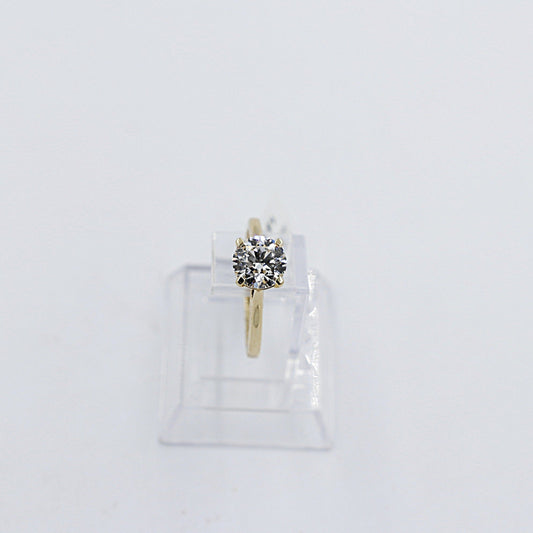 18K Gold Lab Grown 1.5ct Diamond Solitaire Ring 081-00584