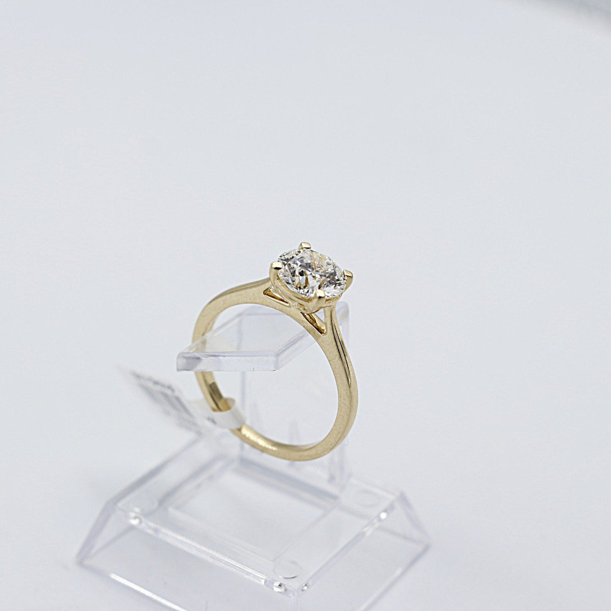 18K Gold Lab Grown 1.5ct Diamond Solitaire Ring 081-00584