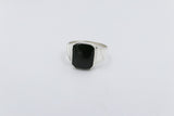 Stg Silver Ring with Greenstone ALX101