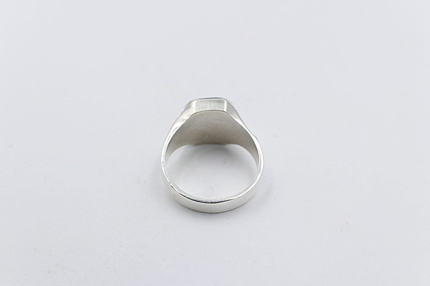 Stg Silver Ring with Greenstone ALX101
