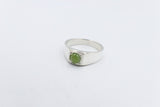 Stg Silver Ring with Greenstone ALX188
