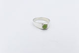 Stg Silver Ring with Greenstone ALX188