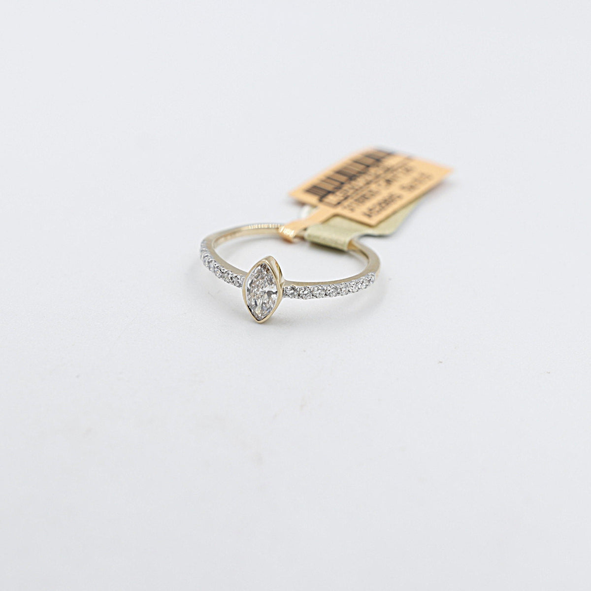 10K Yellow Gold Lab Diamond With Marquise Centre 0.50ct LGR47279