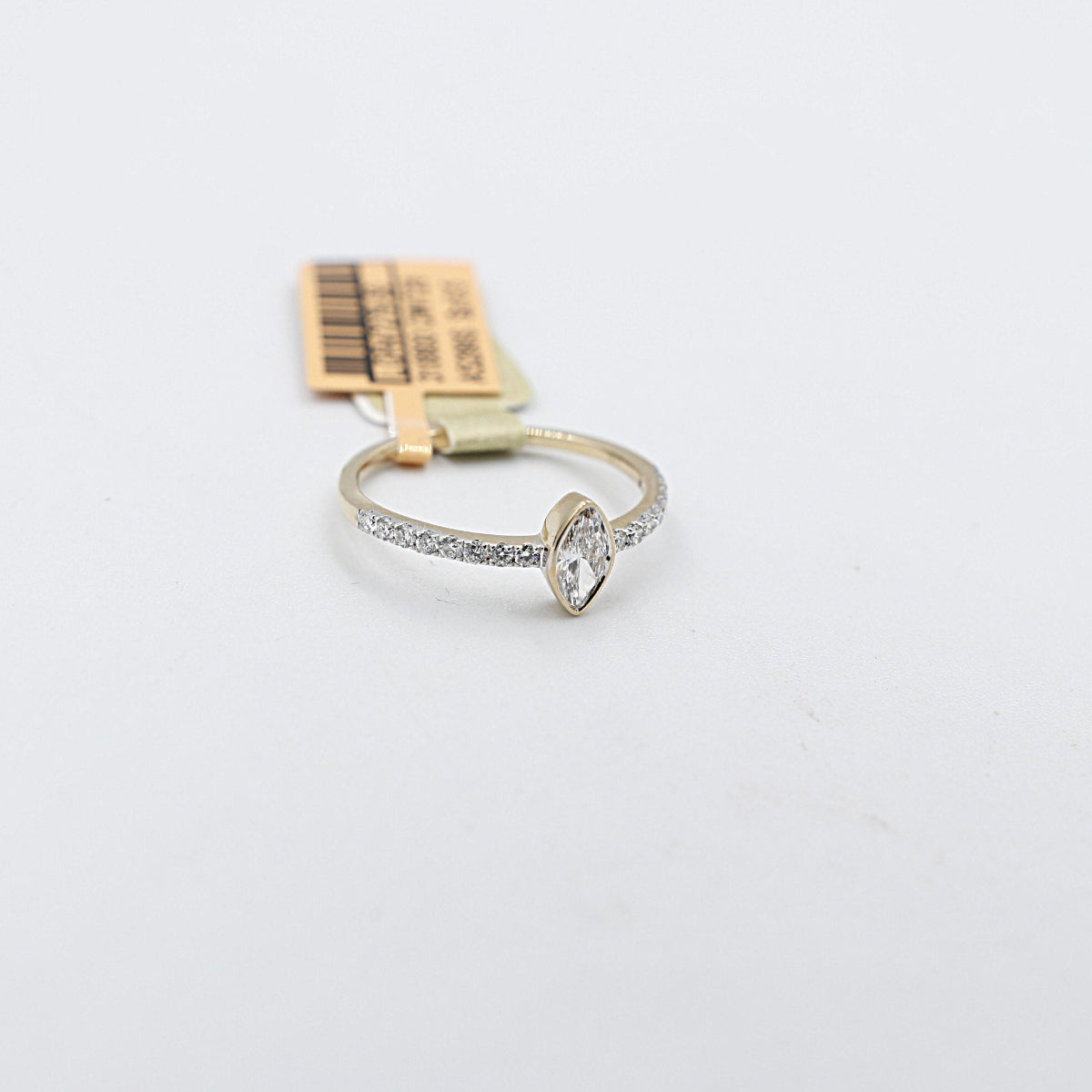 10K Yellow Gold Lab Diamond With Marquise Centre 0.50ct LGR47279