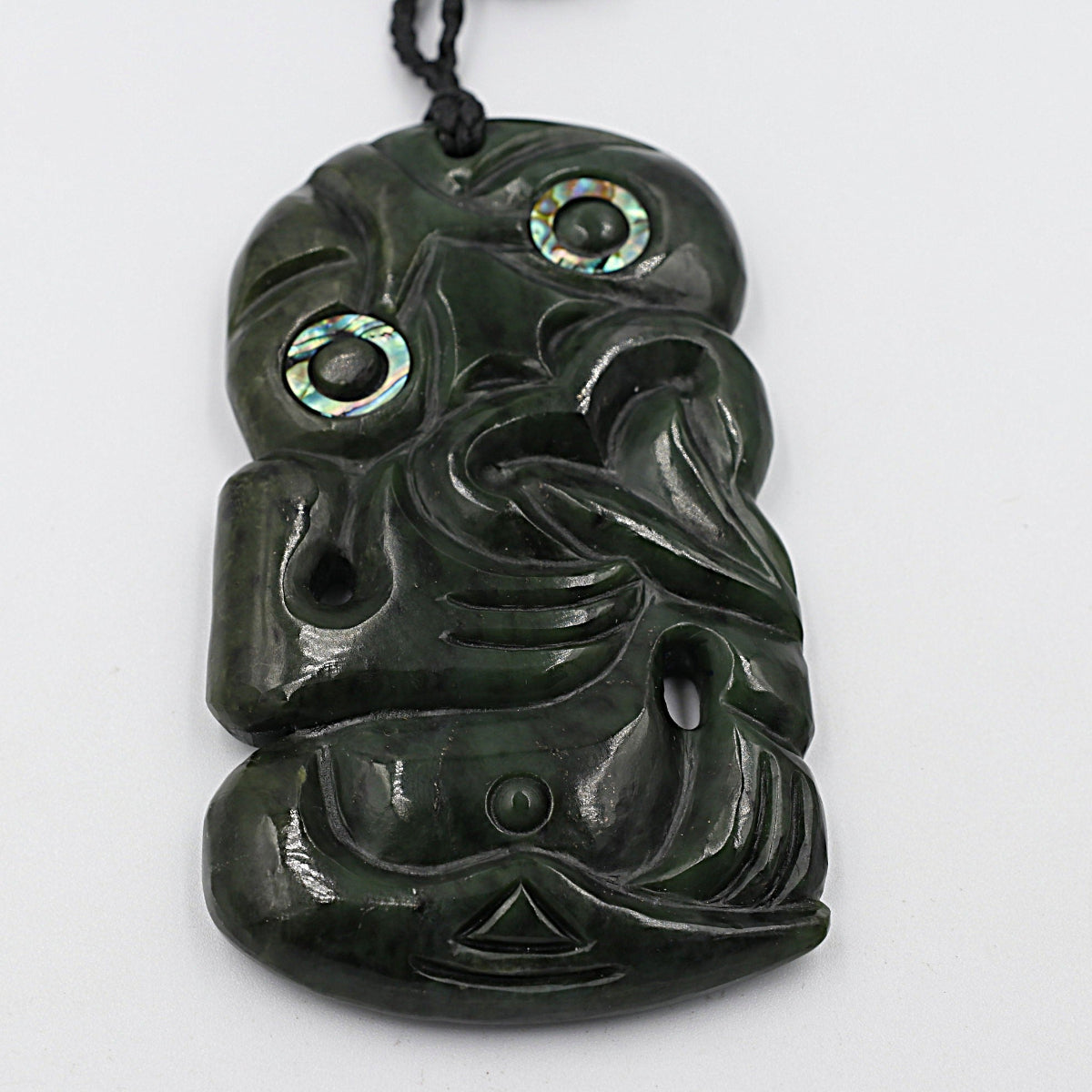 XL New Zealand Greenstone Hei Tiki 100mm HPTSPEC210