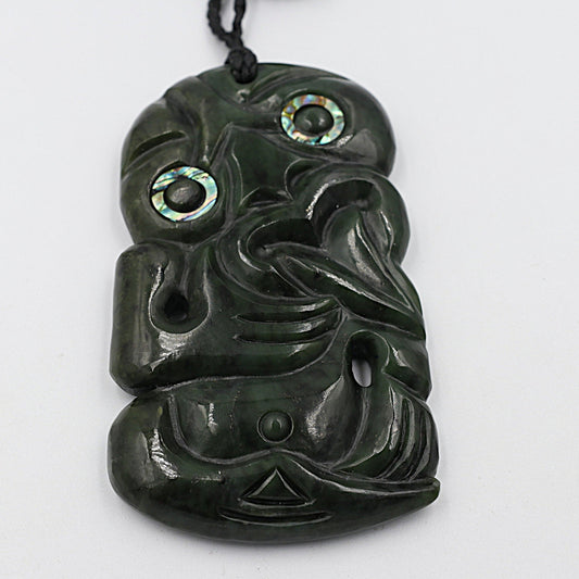 XL New Zealand Greenstone Hei Tiki 100mm HPTSPEC210