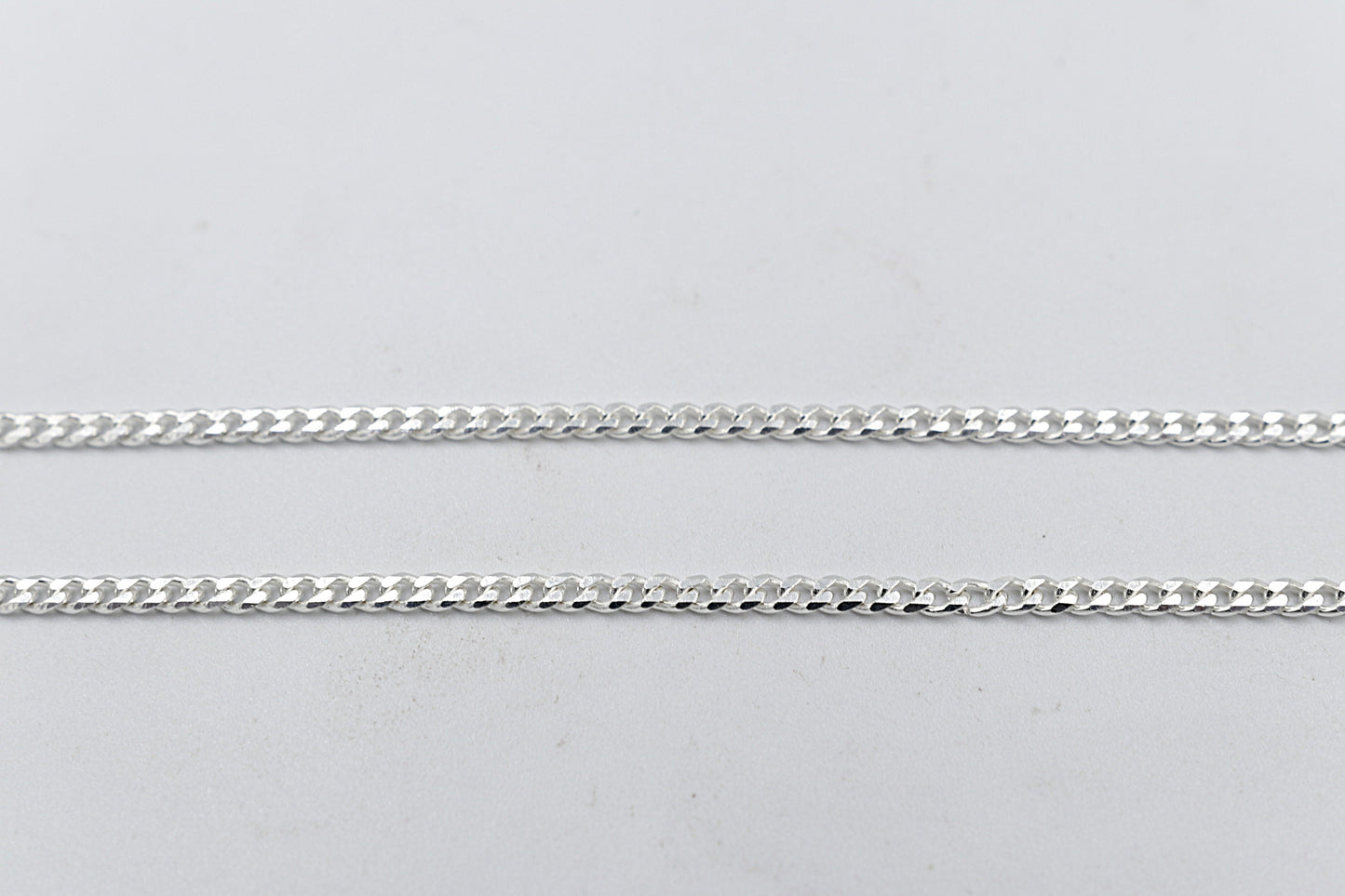 Stg Silver Curb Link Chain  IRA44 50cm