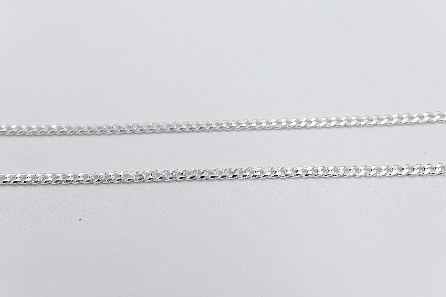 Stg Silver Curb Link Chain  IRA44 50cm